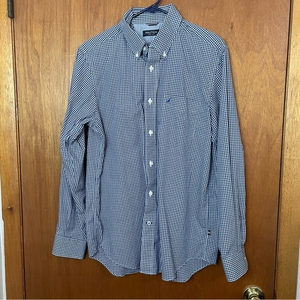 Nautica since 1983 mens button down long sleeve‎ size medium blue white